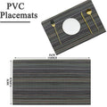 Set of 2/4/6/8pcs New Multi Pvc Placemats, HZ BEDDING