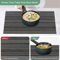 Set of 2/4/6/8pcs New Multi Pvc Placemats, HZ BEDDING