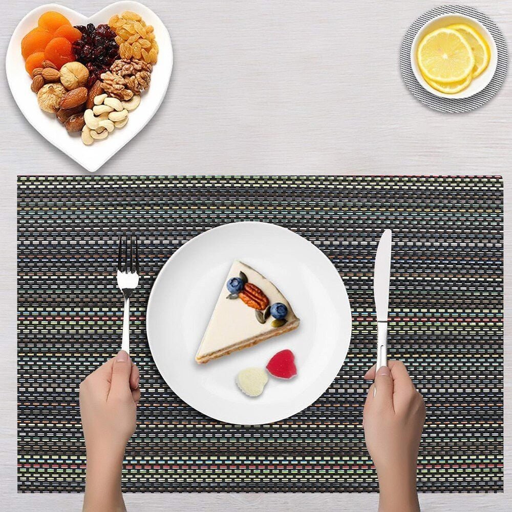 Set of 2/4/6/8pcs New Multi Pvc Placemats, HZ BEDDING