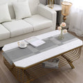 Silver Stripes Design Rectangular Table Runner 12x56inch HZ BEDDING