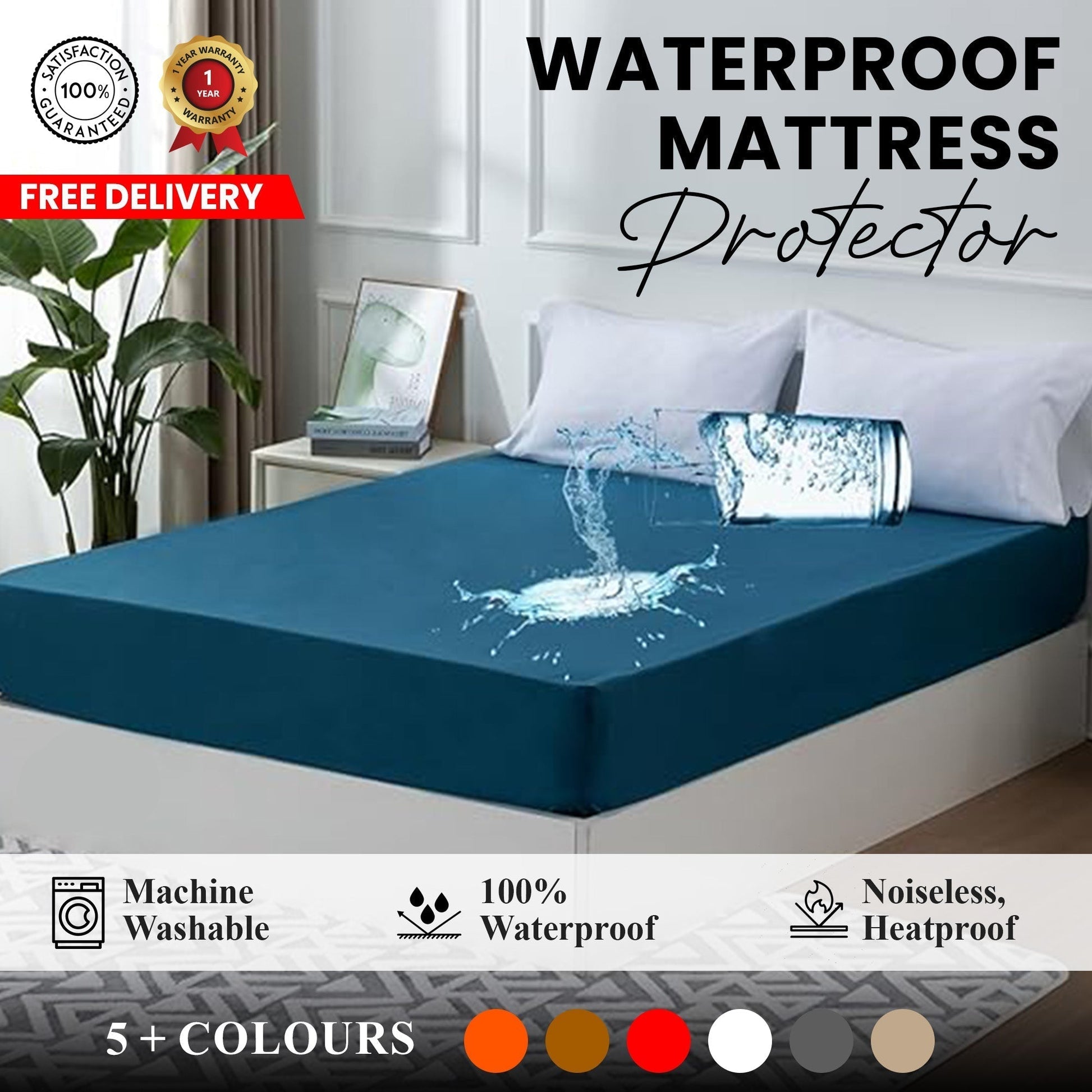 Single Bed Waterproof Mattress Cover HZ BEDDING