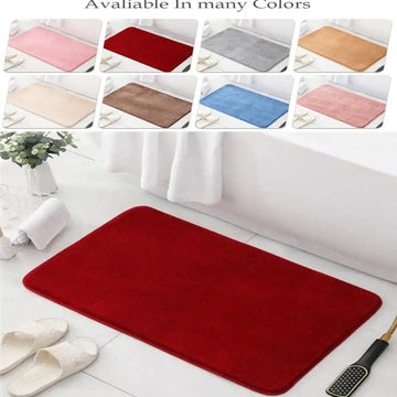 Soft Plain Door MATS DECORATIVE FLOOR MAT,WASHABLE DOOR MATS MULTI COLOURS HZ BEDDING