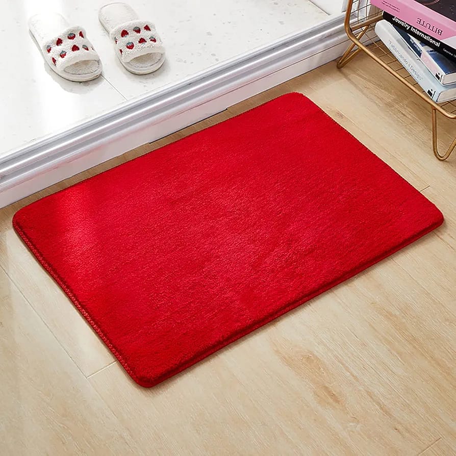 Soft Plain Door MATS DECORATIVE FLOOR MAT,WASHABLE DOOR MATS MULTI COLOURS HZ BEDDING