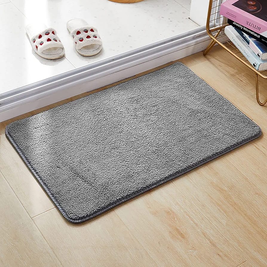 Soft Plain Door MATS DECORATIVE FLOOR MAT,WASHABLE DOOR MATS MULTI COLOURS HZ BEDDING