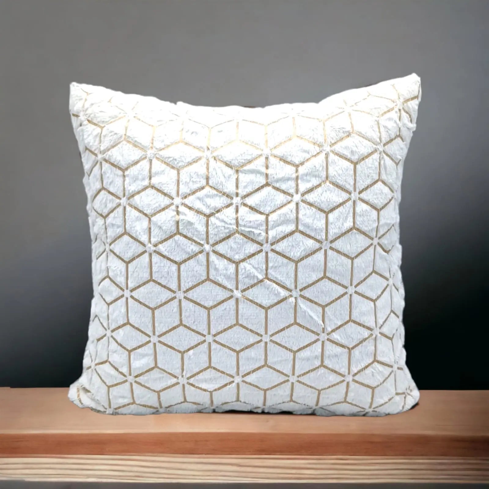 Solid Plush Luxury Cushion Cover 17x17 HZ BEDDING