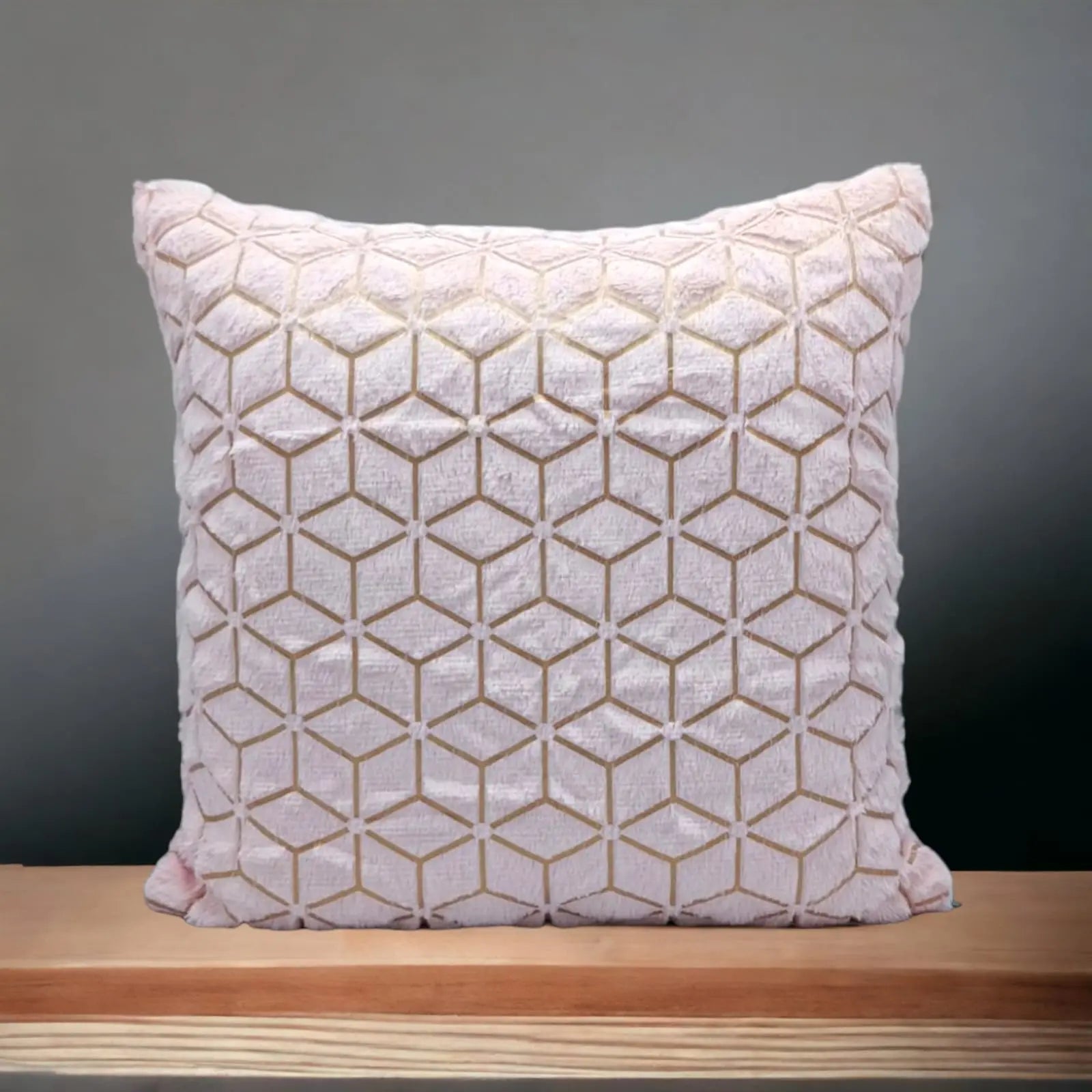 Solid Plush Luxury Cushion Cover 17x17 HZ BEDDING