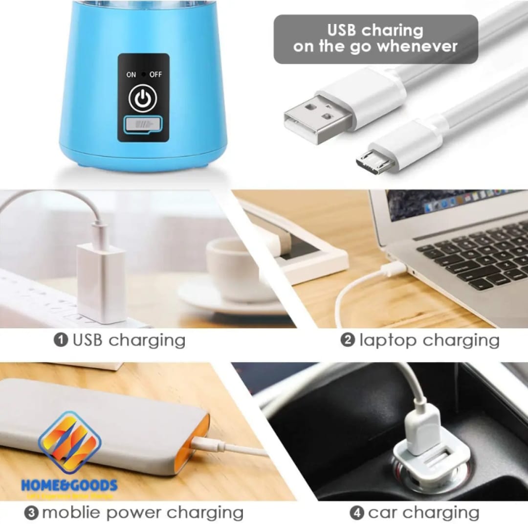 USB Rechargeable Juicer Blender 6 Blades Digital deals